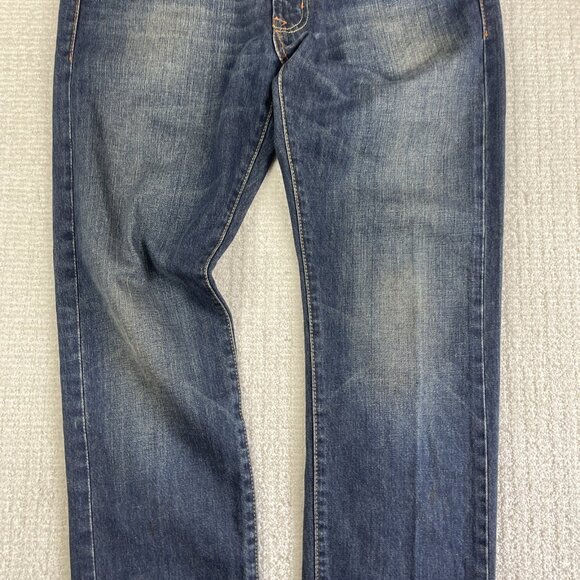 Denim & Supply Ralph Lauren Jeans Blue Distressed Slim Cut Off 34x**30** Read** - Picture 7 of 16